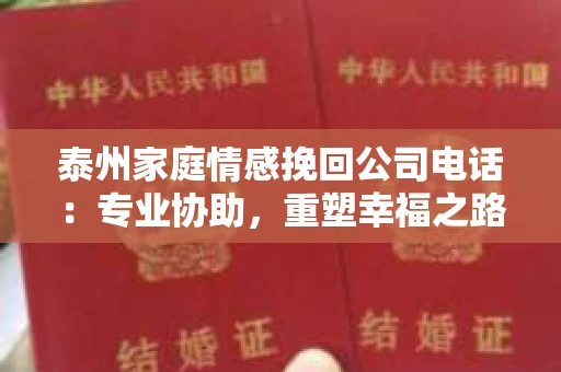 泰州家庭情感挽回公司电话：专业协助，重塑幸福之路