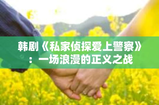 韩剧《私家侦探爱上警察》：一场浪漫的正义之战