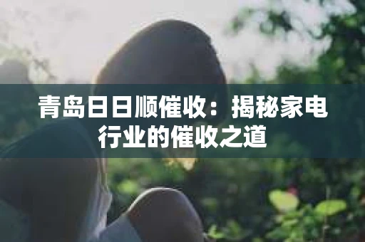 青岛日日顺催收：揭秘家电行业的催收之道