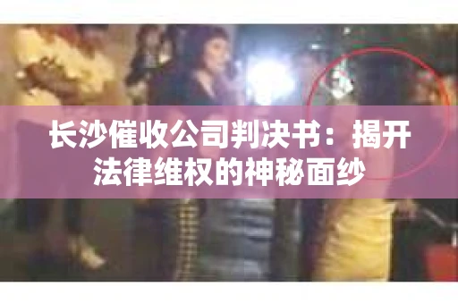 长沙催收公司判决书：揭开法律维权的神秘面纱