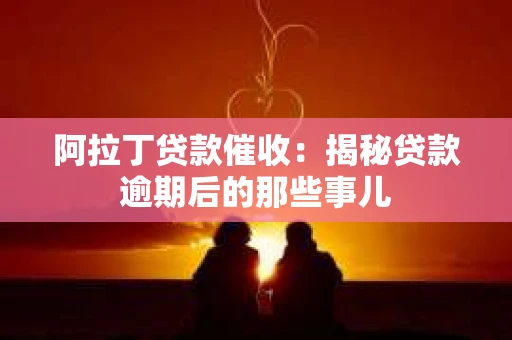 阿拉丁贷款催收：揭秘贷款逾期后的那些事儿