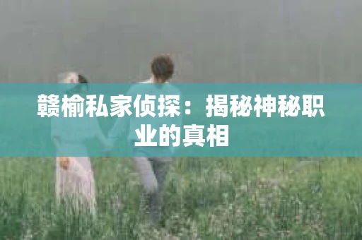 赣榆私家侦探：揭秘神秘职业的真相