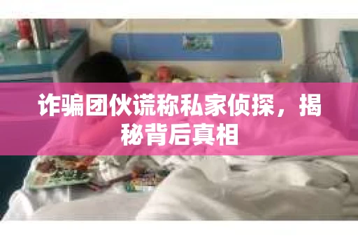 诈骗团伙谎称私家侦探，揭秘背后真相