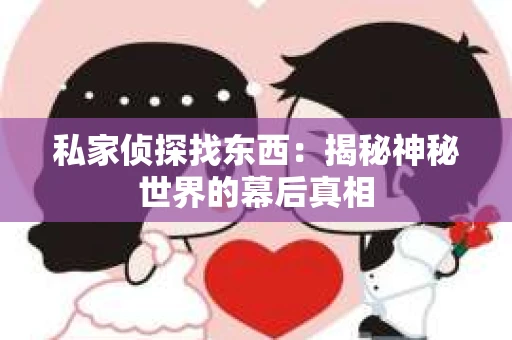 私家侦探找东西：揭秘神秘世界的幕后真相