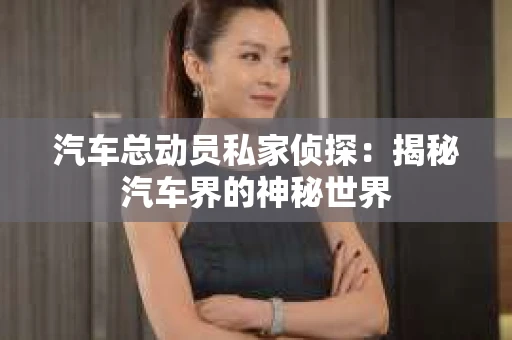 汽车总动员私家侦探：揭秘汽车界的神秘世界