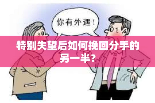 特别失望后如何挽回分手的另一半？