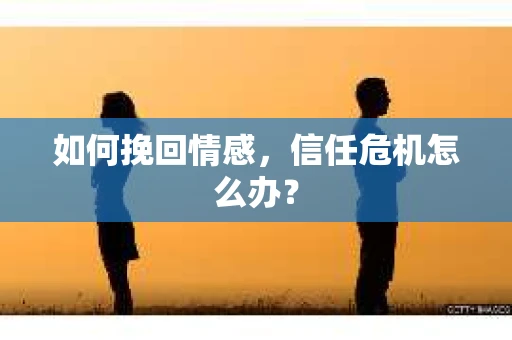 如何挽回情感，信任危机怎么办？