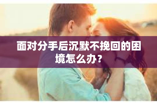 面对分手后沉默不挽回的困境怎么办？