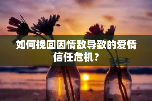 如何挽回因情敌导致的爱情信任危机？