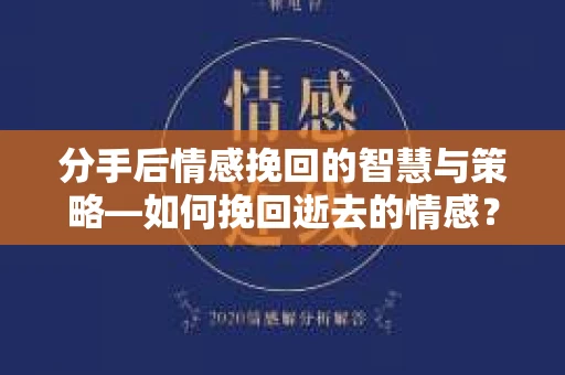 分手后情感挽回的智慧与策略—如何挽回逝去的情感？