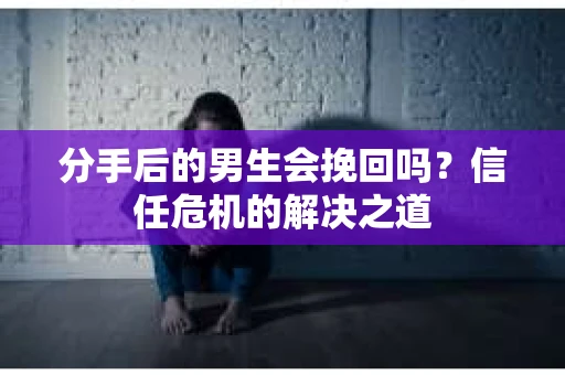 分手后的男生会挽回吗？信任危机的解决之道